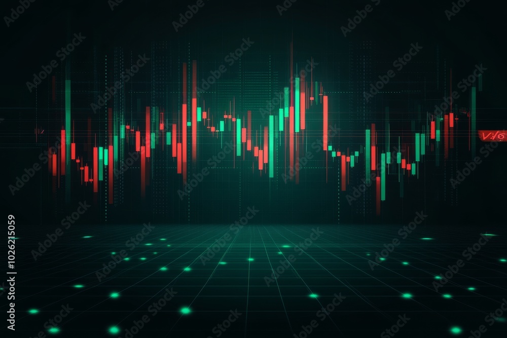 Abstract Stock Market Chart Visualization Abstract Stock Market Chart Visualization