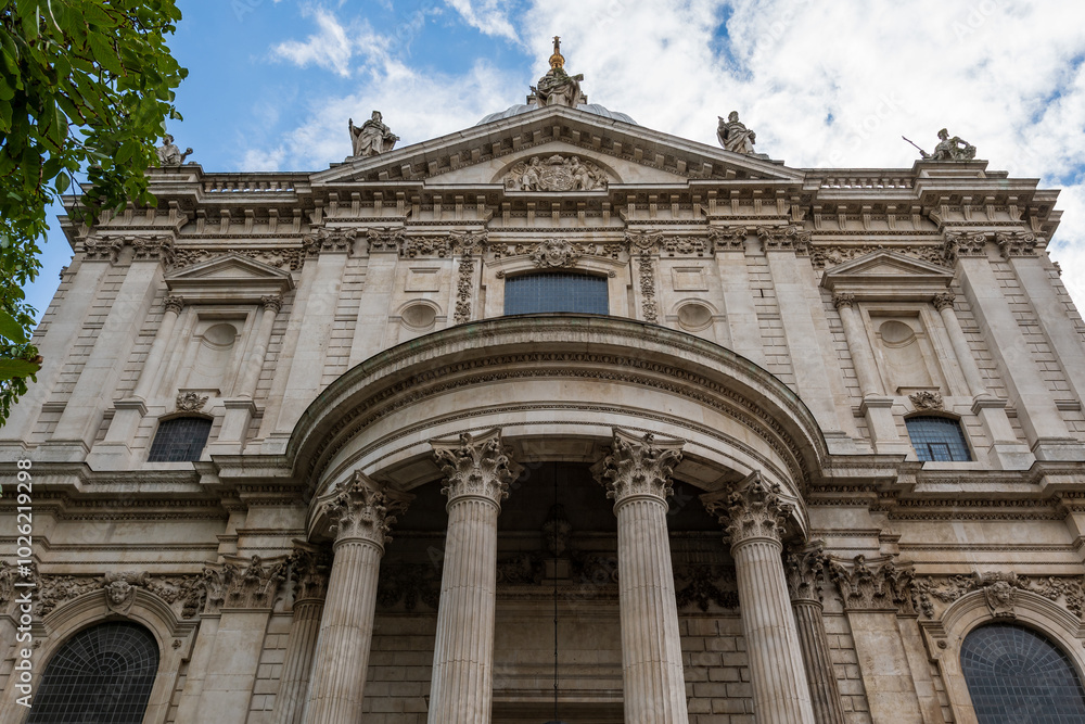 London, England: St Paul's Cathedral is an Anglican cathedral in London and is the seat of the Bishop of London London, England: St Paul's Cathedral is an Anglican cathedral in London and is the seat of the Bishop of London