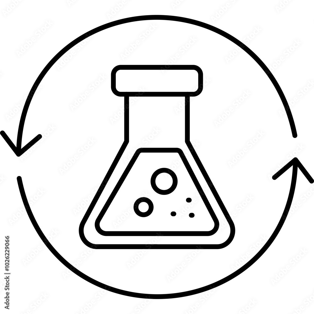 experimental vector icon in outline  style 