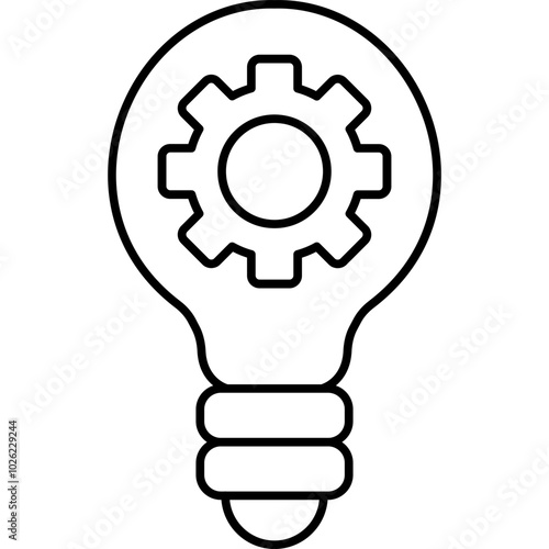 idea vector icon in outline  style 