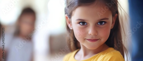 A confident girl with a charming smile