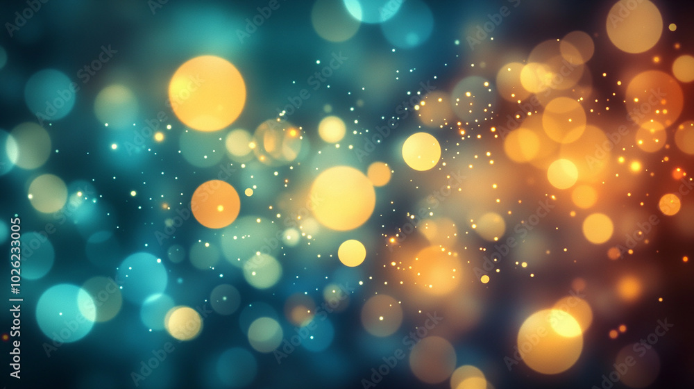 Dreamy bokeh effect with glowing round light spots Dreamy bokeh effect with glowing round light spots
