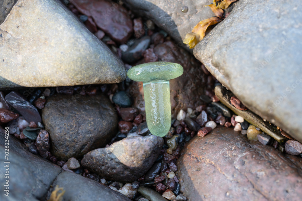 Fototapeta premium Sea Glass Bottle Topper