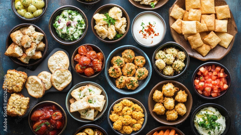 Cookbook background - products for preparing party recipes. a variety of snacks and dishes for a party, menu idea. food collage of food in plates, options. Cookbook background - products for preparing party recipes. a variety of snacks and dishes for a party, menu idea. food collage of food in plates, options.