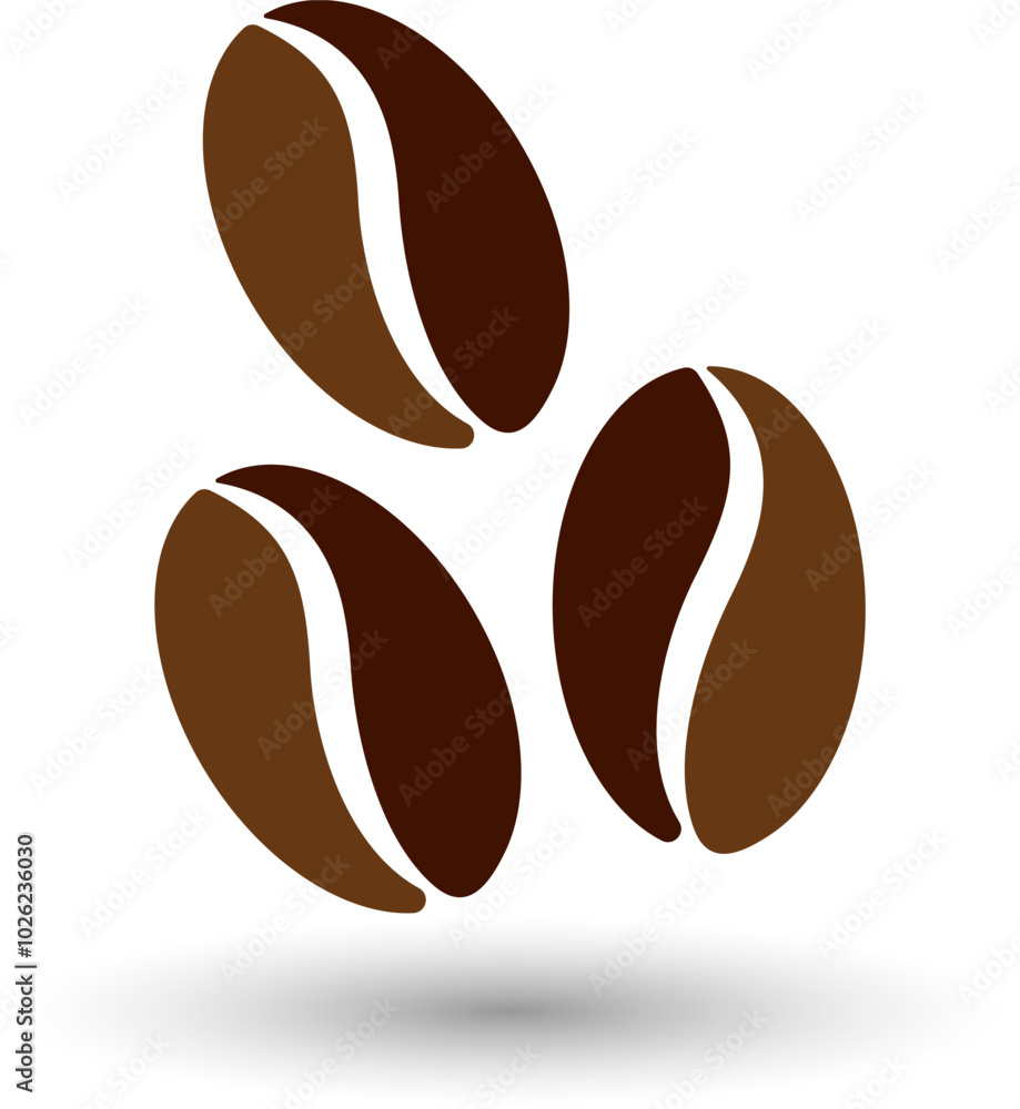 3D Coffee beans in a heart shape icon for a coffee shop. Morning coffee beans sign and symbol illustration. 3D Coffee beans in a heart shape icon for a coffee shop. Morning coffee beans sign and symbol illustration.
