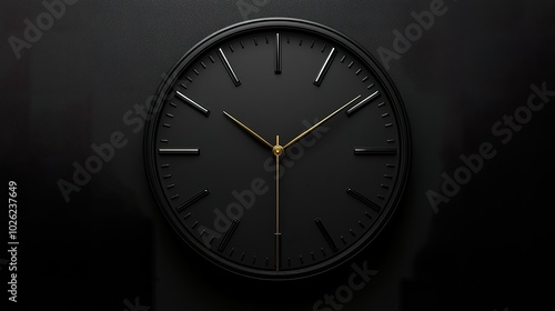 Wallpaper Mural Precise Wall Clock with Clean Lines for Modern Interiors Torontodigital.ca