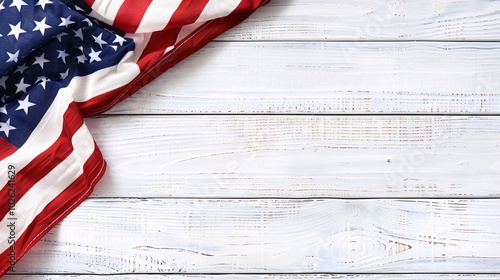 Wallpaper Mural Happy memorial day concept made from vintage American flag Torontodigital.ca