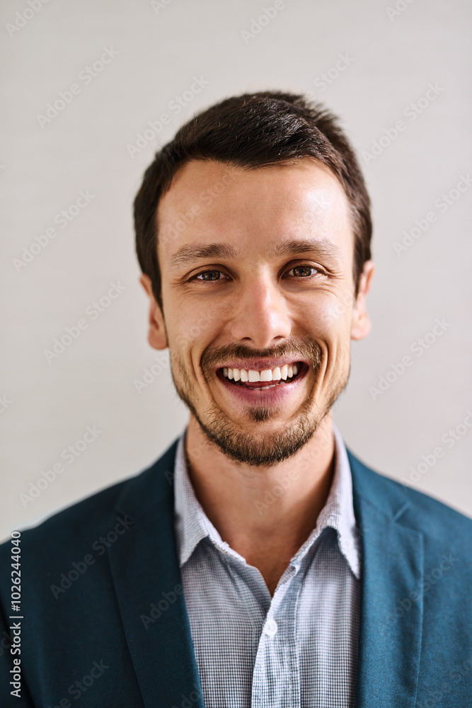 Business man, portrait and happy in office with confidence and smile from lawyer work and career. Professional, attorney and labour law firm with corporate style and fashion with employee from Sweden Business man, portrait and happy in office with confidence and smile from lawyer work and career. Professional, attorney and labour law firm with corporate style and fashion with employee from Sweden