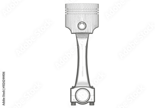 Piston on a white background.