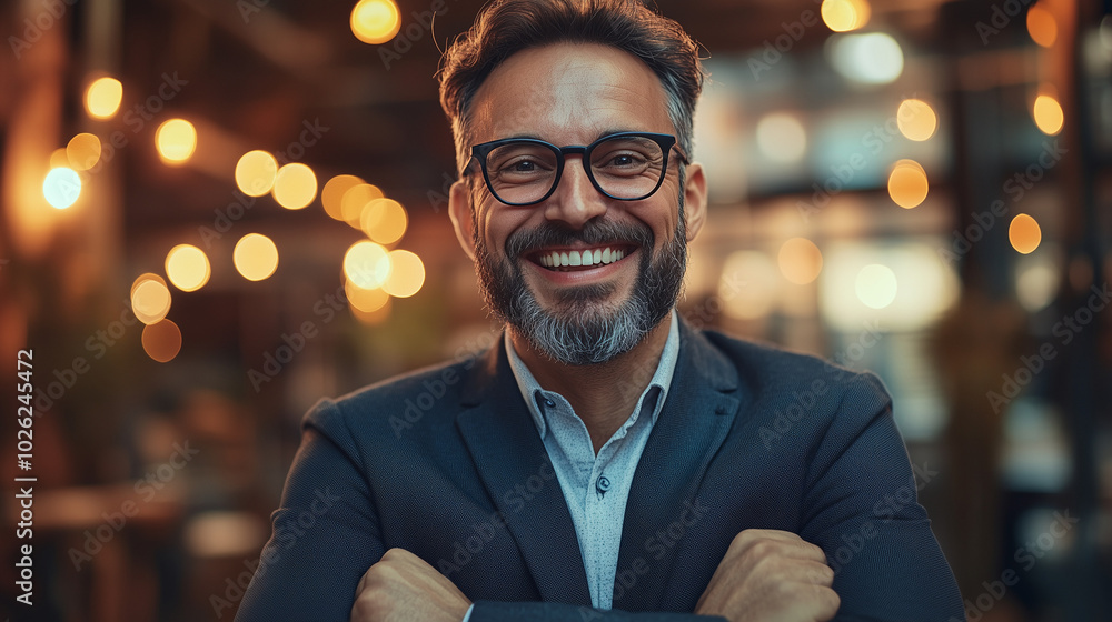 portrait of happy smiling businessman portrait of happy smiling businessman