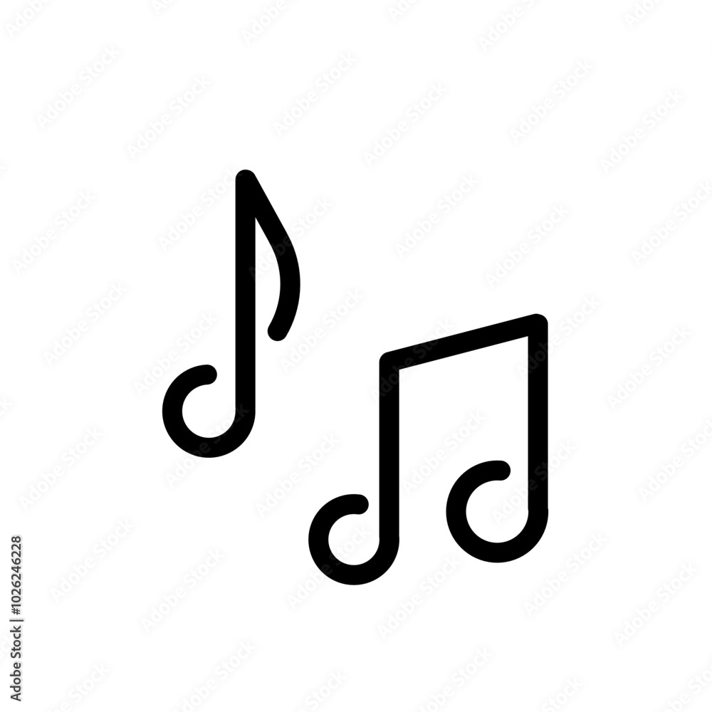 Music notes icon . Music notes symbol Music notes icon . Music notes symbol