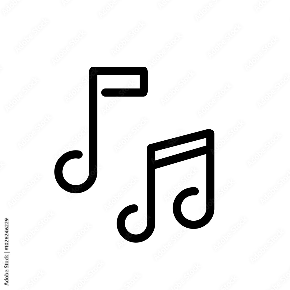 Music notes icon . Music notes symbol Music notes icon . Music notes symbol