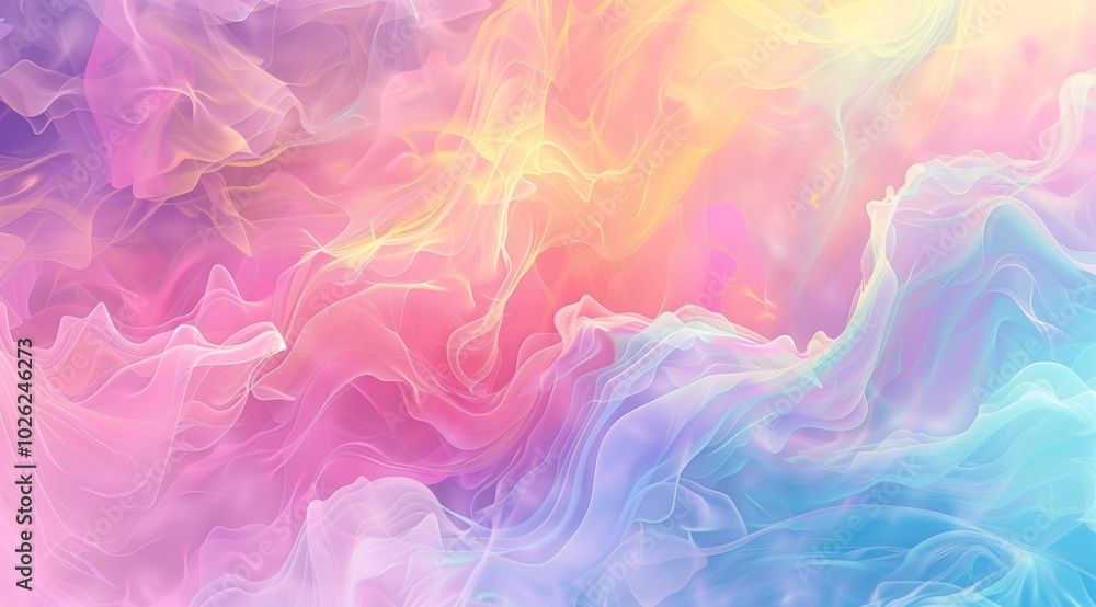 Abstract background with colorful waves and swirls, rainbow color liquid painting, pastel colors. Abstract background with colorful waves and swirls, rainbow color liquid painting, pastel colors.