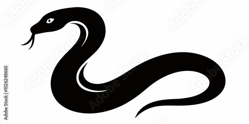 black snake tattoo vector 