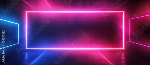 Neon Lights Abstract Background