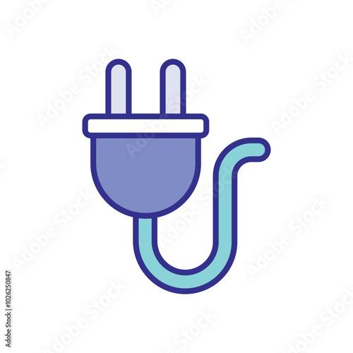 Electro Cable icons vector stock illustration.