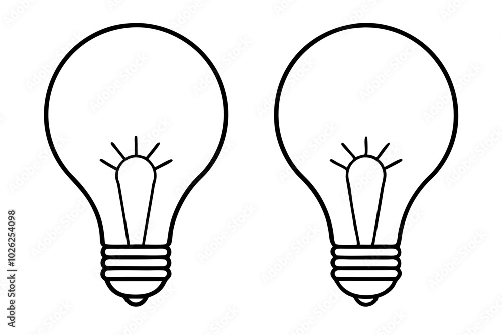 light bulb vector illustration logo icons. light bulb vector illustration logo icons.