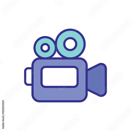 Video Camera icons vector stock illustration.