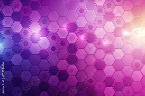 Colorful aerial view with hexagons pattern