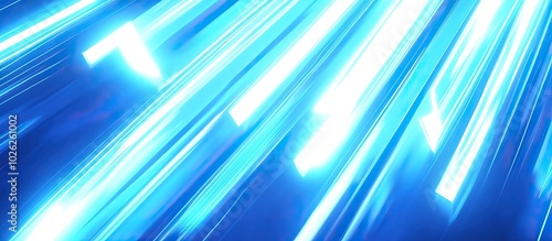 Abstract Blue Light Streaks