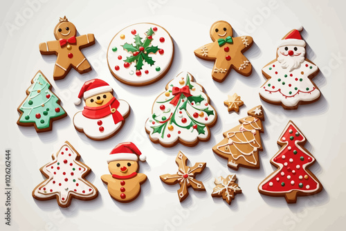 illustration Christmas cookies childrens