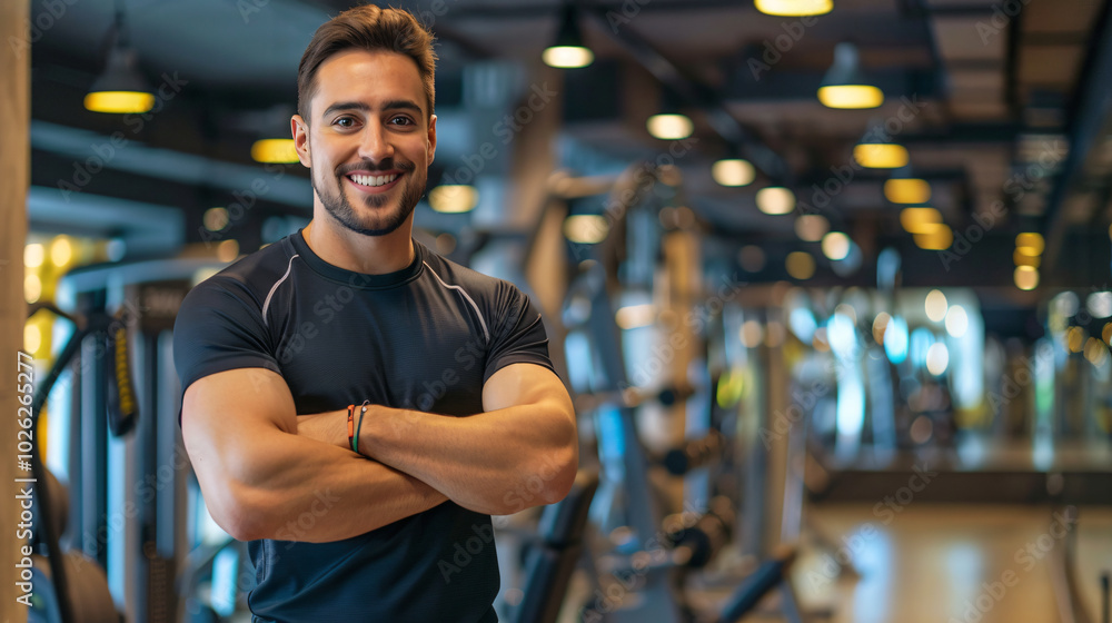 portrait of a young man gym trainer, gym, fitness, sport, people, exercise, training, body, bodybuilder, workout, athlete, muscular, person, bodybuilding, men, lifestyle, strong, club, exercising, hea portrait of a young man gym trainer, gym, fitness, sport, people, exercise, training, body, bodybuilder, workout, athlete, muscular, person, bodybuilding, men, lifestyle, strong, club, exercising, hea