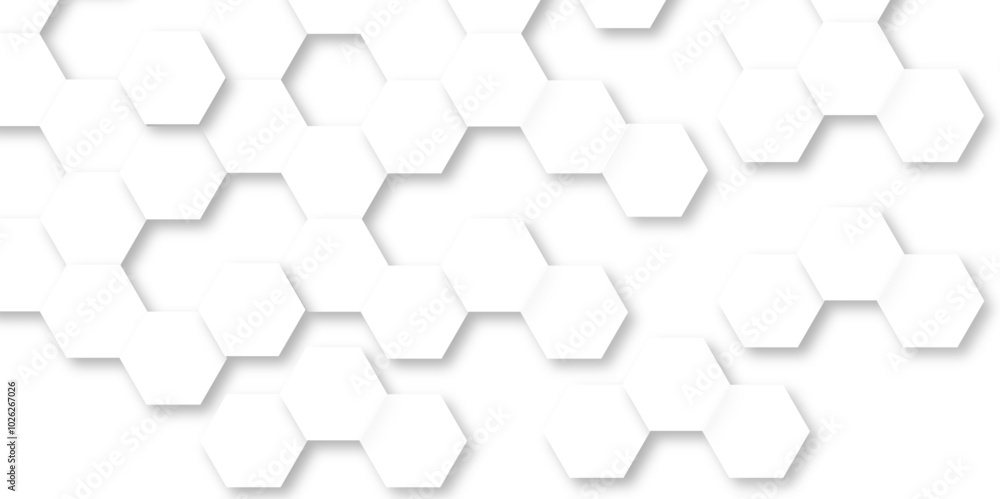 Abstract white background with hexagon and hexagonal background. Luxury white pattern with hexagons. abstract 3d hexagonal background with shadow. 3D futuristic abstract honeycomb mosaic background. Abstract white background with hexagon and hexagonal background. Luxury white pattern with hexagons. abstract 3d hexagonal background with shadow. 3D futuristic abstract honeycomb mosaic background.