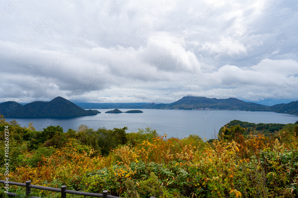 Fototapeta premium 北海道 洞爺湖の風景
