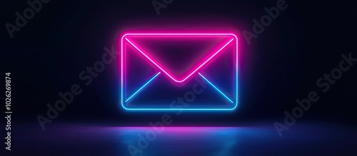 Neon Envelope Icon