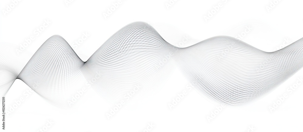 Abstract White and Grey Wave Design Abstract White and Grey Wave Design
