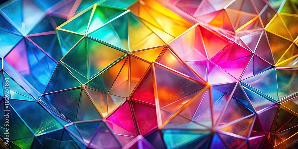 Obraz premium Colorful geometric background with translucent overlapping polygons