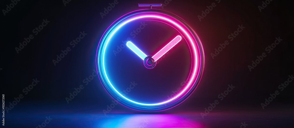 Neon Clock Neon Clock