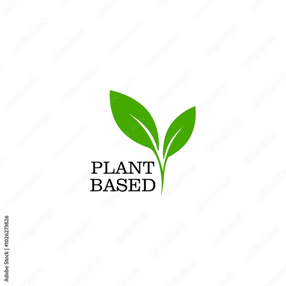 Plant based vegan badge eco icon. isolated on white background. Plant based vegan badge eco icon. isolated on white background.