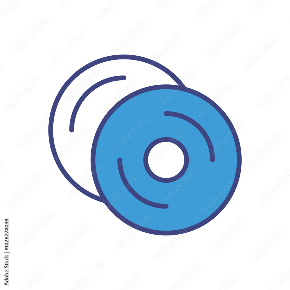 Discs icons vector stock illustration. Discs icons vector stock illustration.