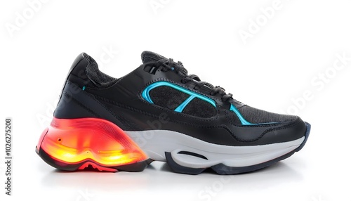 Futuristic Sneaker with Illuminated Sole: A blend of style and technology, perfect for the modern athlete. Experience the glow!