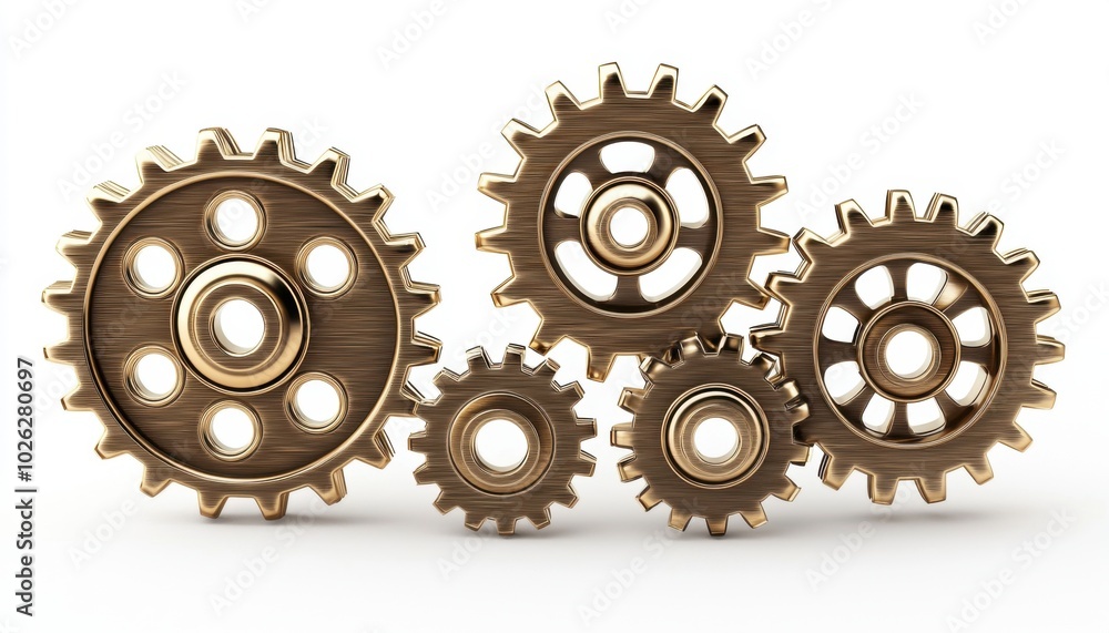 A collection of interlocking gears in various sizes, symbolizing machinery and mechanical processes. A collection of interlocking gears in various sizes, symbolizing machinery and mechanical processes.