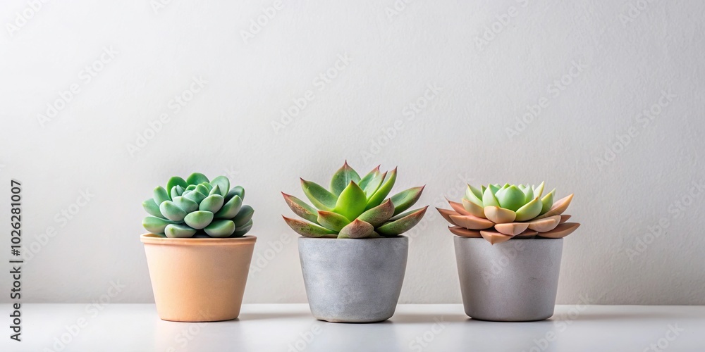Obraz premium Modern background with succulent plants