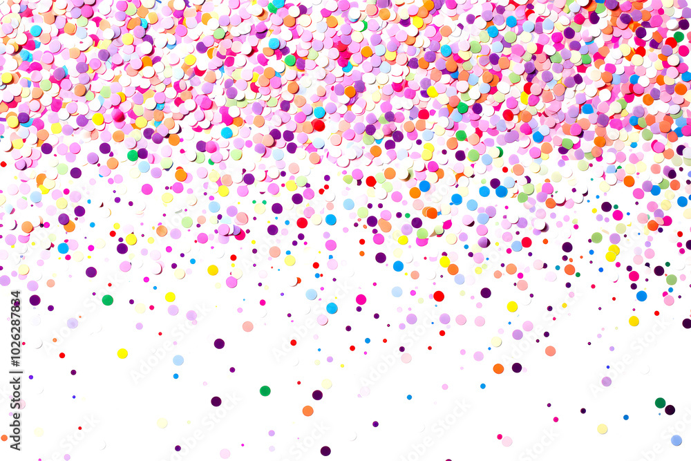 Colorful confetti falling Colorful confetti falling