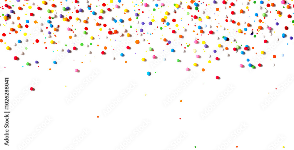 Colorful confetti falling Colorful confetti falling