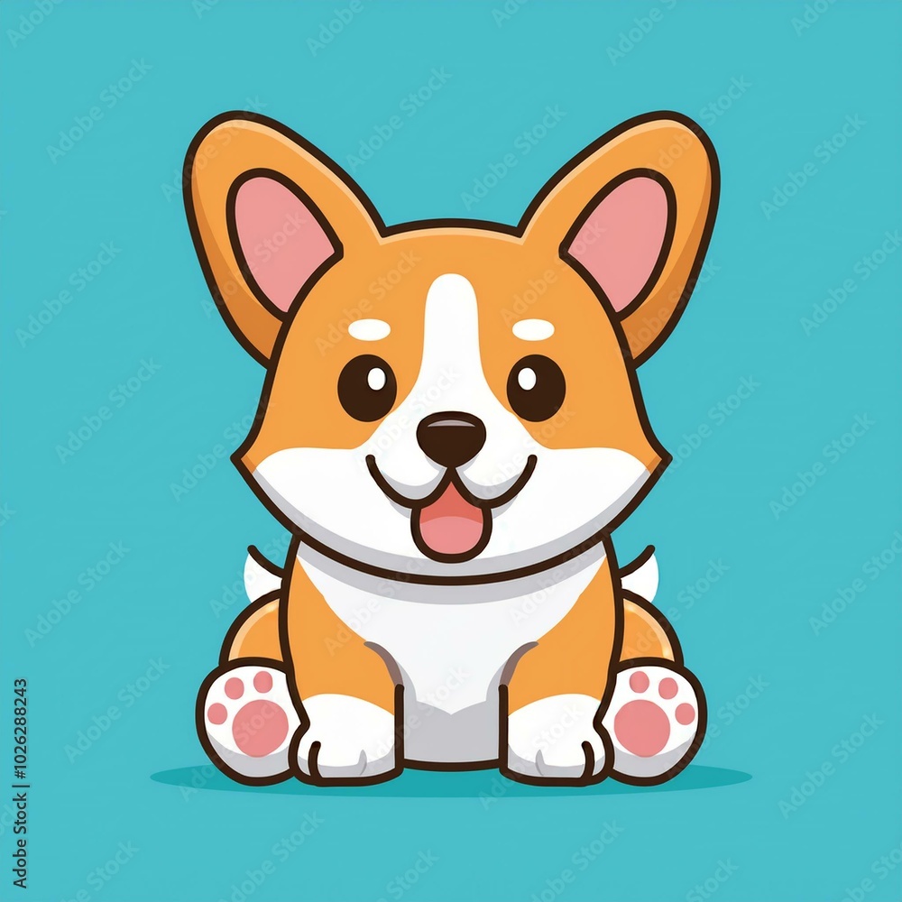 Cute corgi puppy Cartoon Vector Cute corgi puppy Cartoon Vector