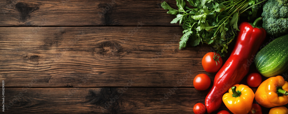 vegetables on wooden background vegetables on wooden background