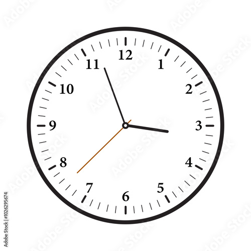 clock icon white, clock icon vector Classic design wall clock. Analog clock. Vector