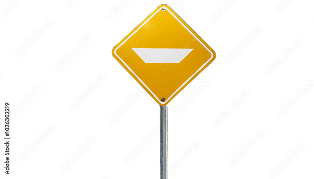 Yield Sign on transparent background Yield Sign on transparent background