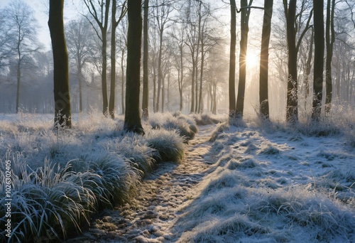 Winterse Natuur, winter nature landscape photo