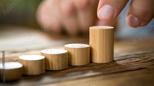 Conceptual image of an individual conducting benchmarking for personal finance goals, illustrating proactive financial planning