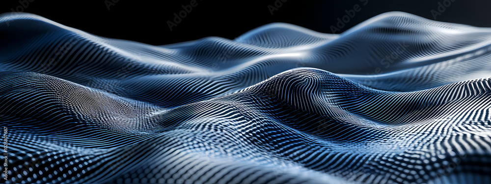 Futuristic Blue Ripples Futuristic Blue Ripples