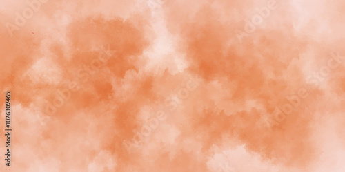 Abstract orange watercolor background. hand painted vector illustration. background. hand-drawn paper illustration diagonal gradient of white ,Water vapor.