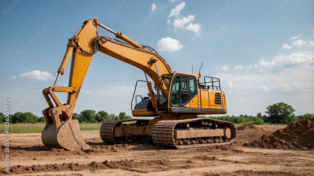 Excavator isolated on white background. Digger Isolated On White. Crawler excavator isolated on white background. Excavator isolated on white background. Digger Isolated On White. Crawler excavator isolated on white background.