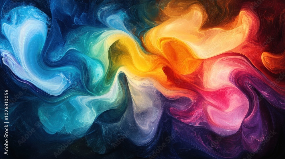 Abstract background with vibrant, swirling colors. Abstract background with vibrant, swirling colors.