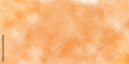 Abstract orange watercolor background. hand painted vector illustration. background. hand-drawn paper illustration diagonal gradient of white ,Water vapor.